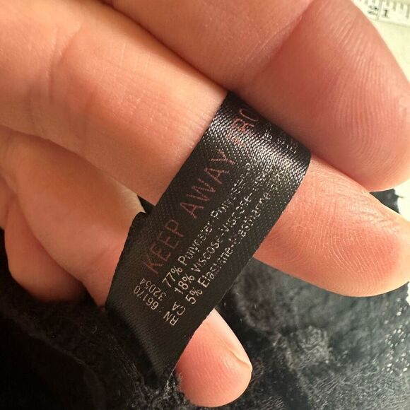 Urban Outfitters Out From Under Black Jojo Thermal Henley Shirt Size Small - Picture 4 of 12